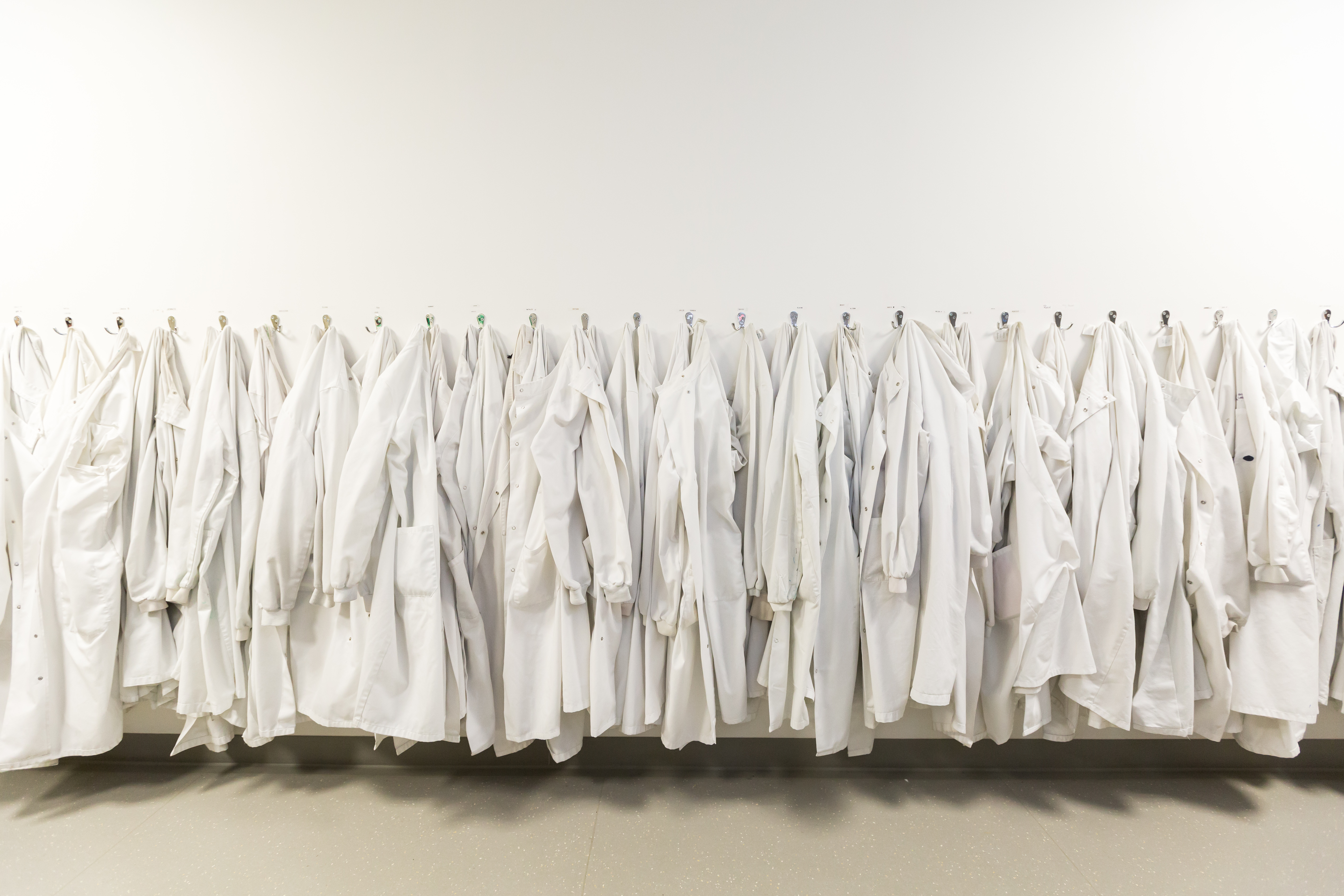 Hospital lab coats