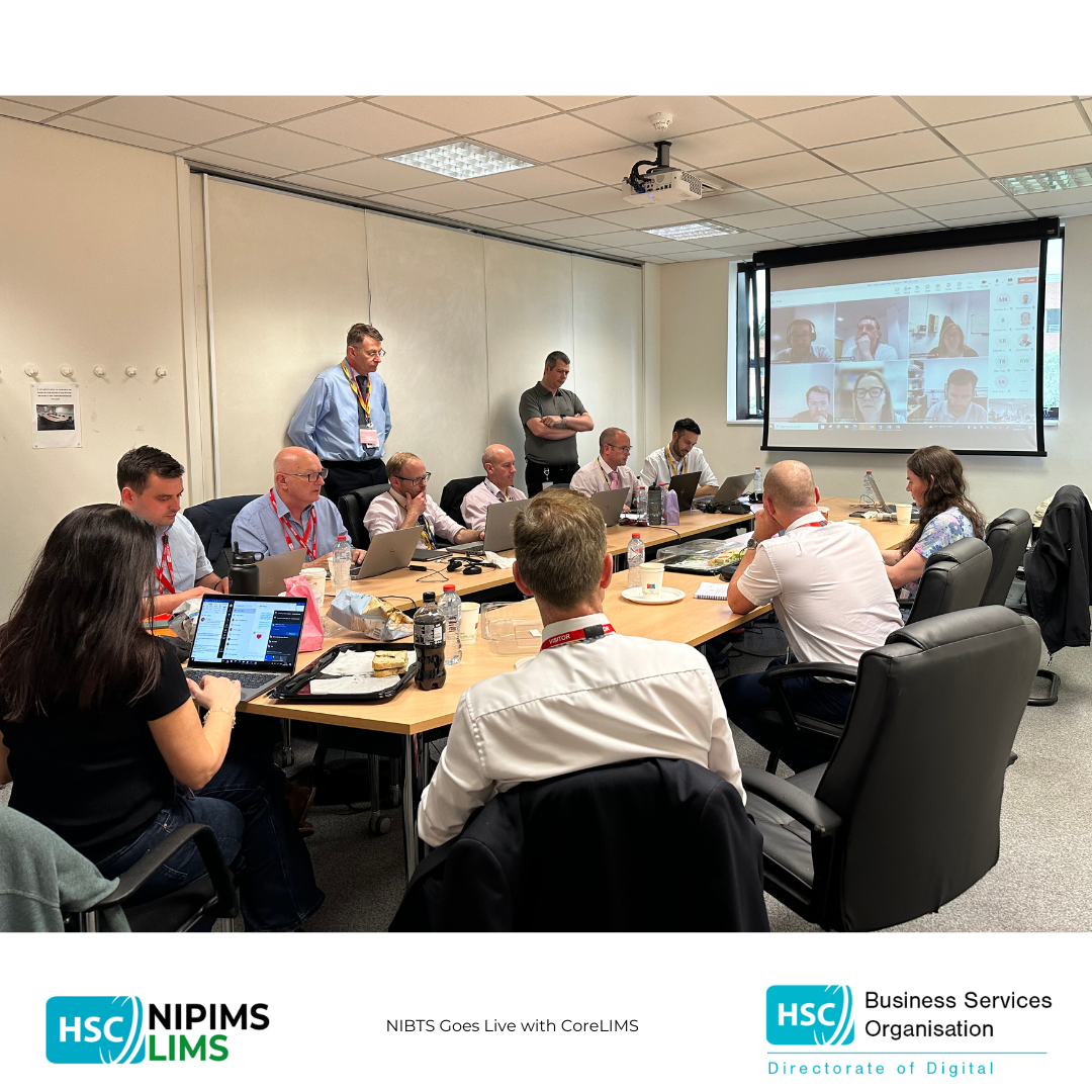 The project team at HSCNI go live