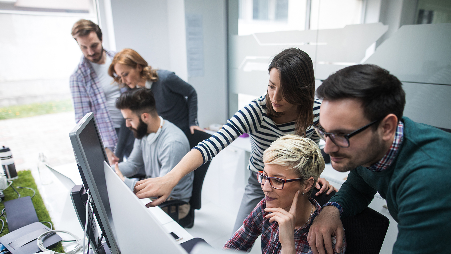 Software developers solving a problem